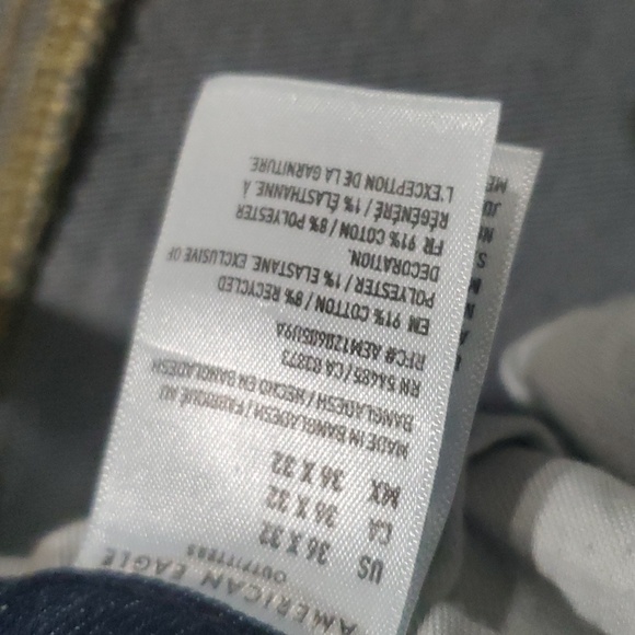 AE Airflex+ Men's Jeans Slim Straight 36 x 32 - Picture 7 of 8